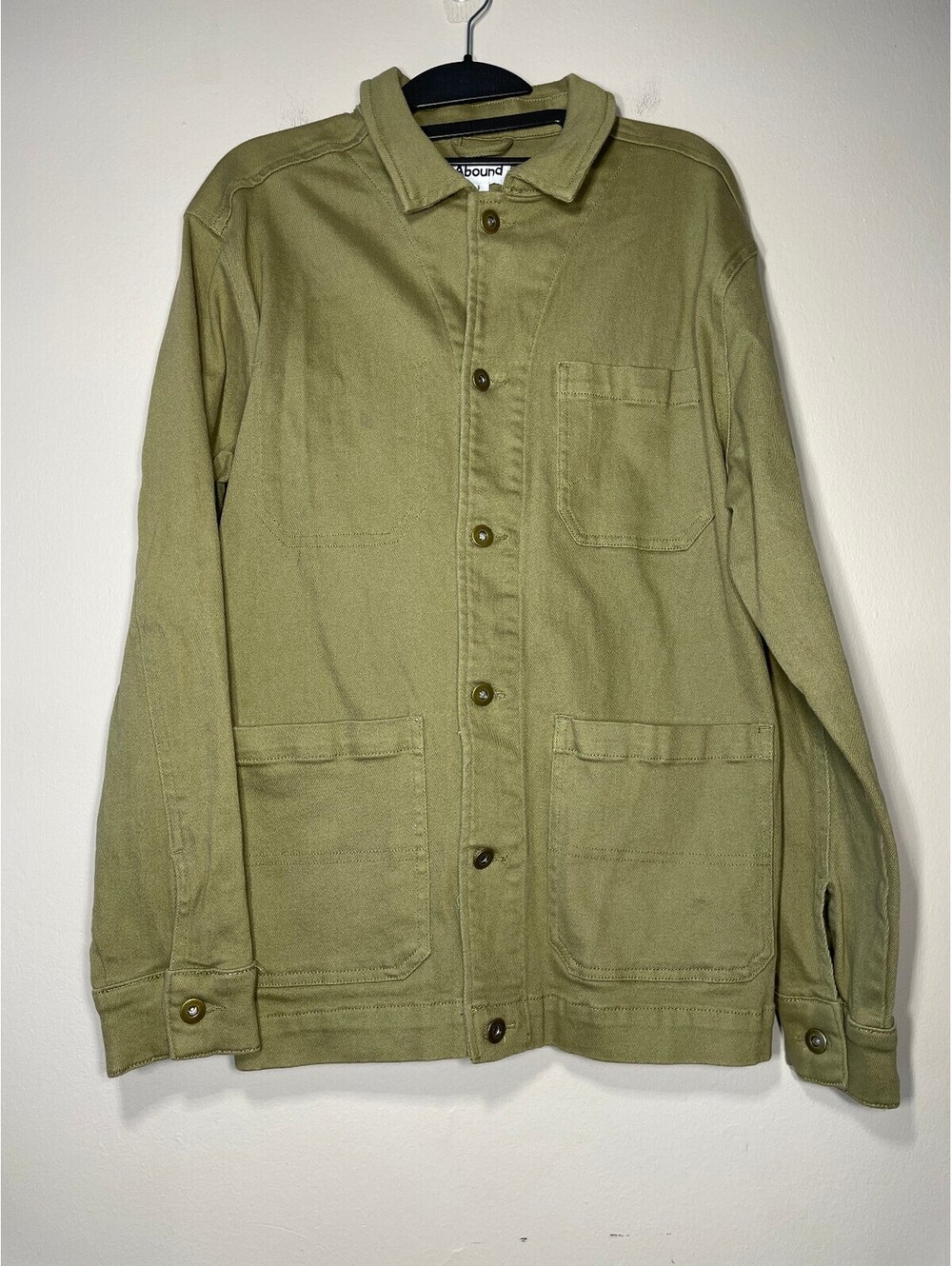 Abound Men’s Workwear Chore Jacket Minimalist Shacket Sz S